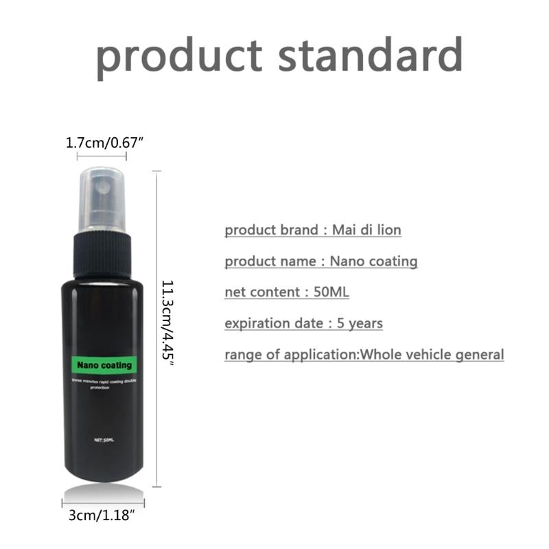 Detail Ceramic Spray,Ceramic Coating Spray Seals & Shield- Car Clear Coat Hydrophobic Protections & High-Gloss Shine