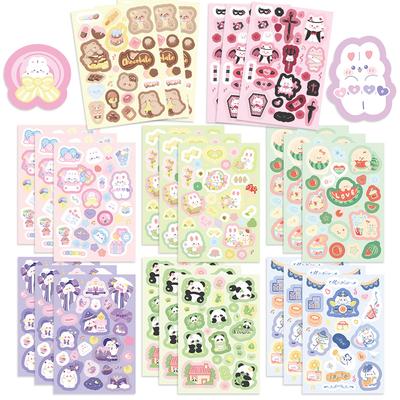 8 Colaje Colorate de Desene Animate cu Visuri Autocolante Impermeabile DIY pentru Carcasă Telefon Mobil Decorațiuni Laptop