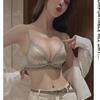 Front Buckle Bra Set for Women with Small Breasts: Lift and Enhance, No Steel Ring, Beautiful Back Design