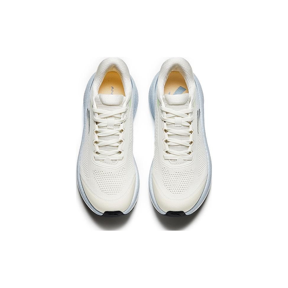 Anta Wanghai Shock Absorption Non-Slip Wear-Resistant Low-Top Nitrogen Technology Running Shoes Women sneaker White Blue 922335585-3