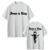 Summer Men Women Fashion Gothic Rock T Shirt Streetwear Jesus Is King Graphic T-shirt Christian Religious Short Sleeve T-shirts