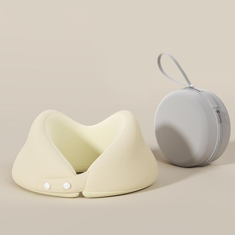 Memory cotton u-shaped pillow travel u-shaped neck pillow portable neck pillow foldable storage neck pillow single neck pillow бежевый