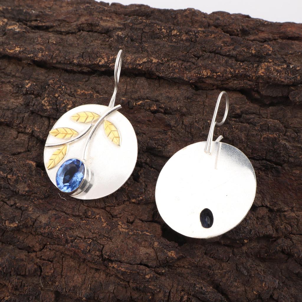 Tanzanite Handmade Gemstone Earrings, 925 Solid Sterling Silver Earrings Gorgeous Jewelry, Earrings For Engagement Gift