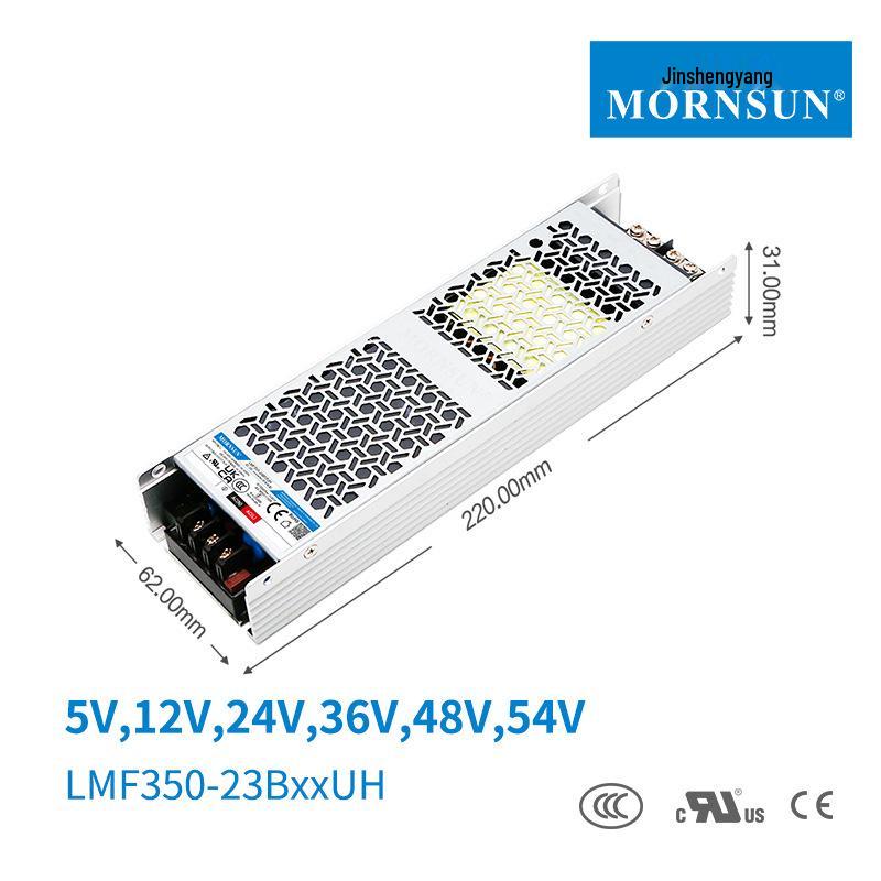 Ultra-Narrow Semi-Encapsulated 350W Long Strip Power Supply (LMF350-23B24UH) - Multi-Voltage 12V/24V/5V/15V/36V/48V