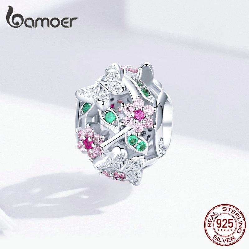 

Ажурный цветочный шарм-бусина BAMOER из серебра 925 пробы Pendant