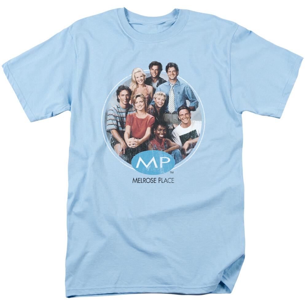 Melrose Place Season 1 Original Cast T Shirt Mens Licensed Classic TV Light Blue XXL