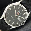 JAPAN VINTAGE SEIKO 5 AUTOMATIC 6309A MENS BLACK COLOR DIAL WATCH A701643-5 R206c-a701643