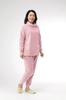 Little Island Long Sleeve Size Sweatshirt with Cable Loose Size Pink Women's Loungewear, Pink, M, Fleece, Fit, Fluffy, Pajamas, M,