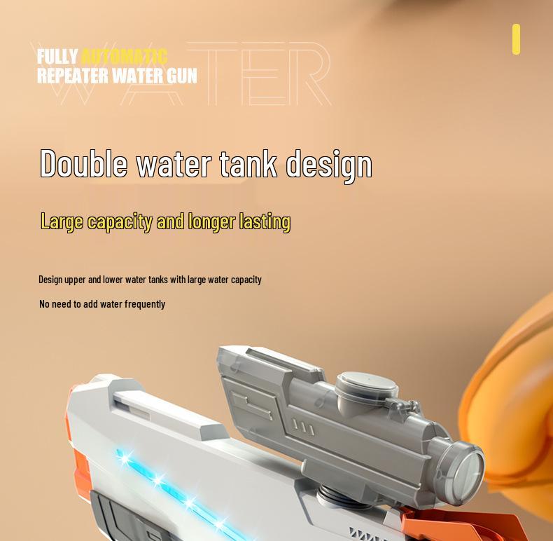 Electric Handheld Water Gun Toy with One-Key Absorption, Large Capacity & Long-Range, Perfect for Boys' Water Fights