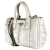 PRADA Nappa bomber Handbag gray Women 2way used