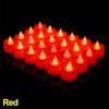 12-1Pcs Colorful LED Candles Battery Operated Flameless Tealight Fake Candles Lamp Wedding Birthday Party Home Decoration Lights