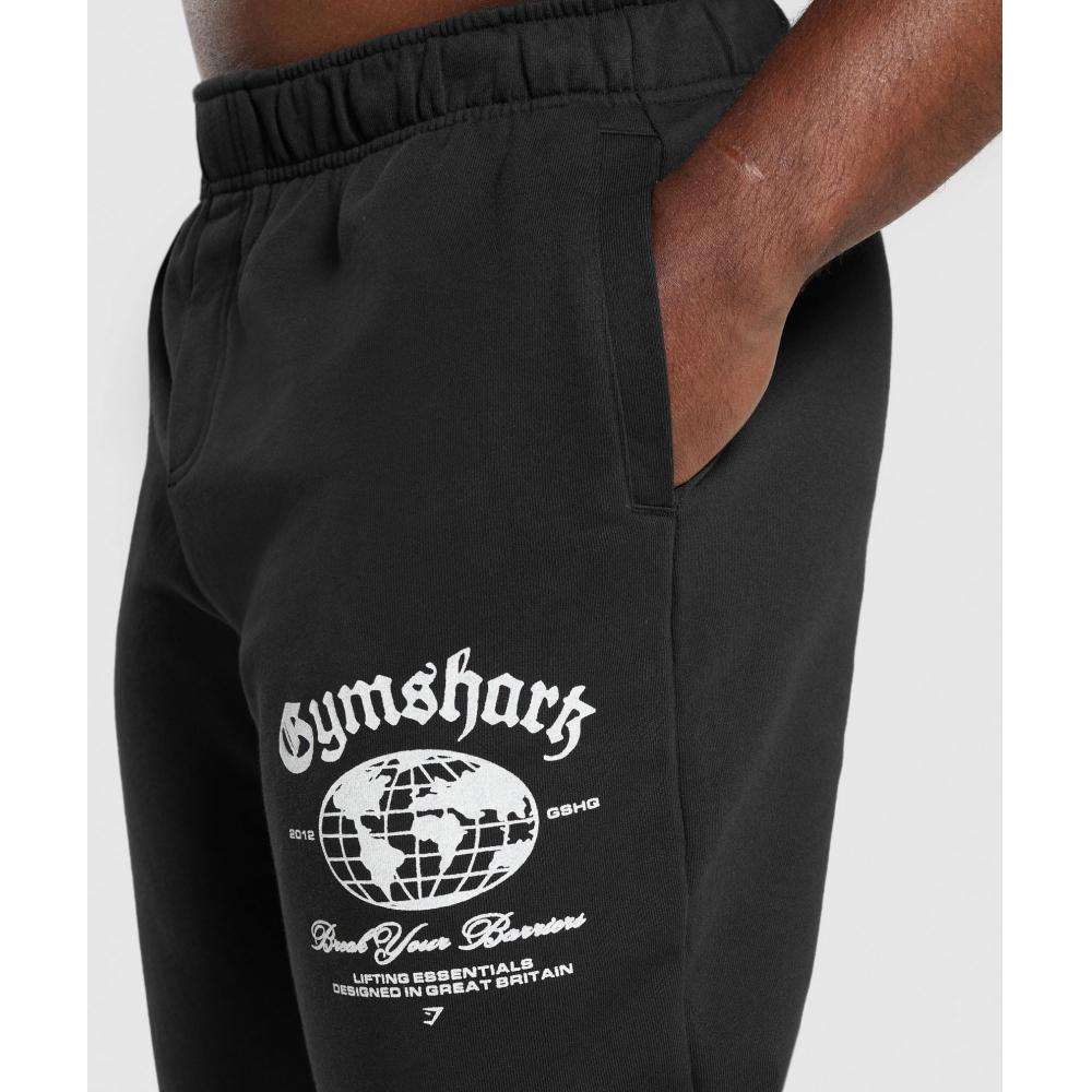 Gymshark Joggers Break Your Barriers negros A2b6m Bb2j