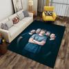 Band Group Photo On Dark Blue Suitable As a Non-slip Mat for the Living Room or Bedroom Sofa