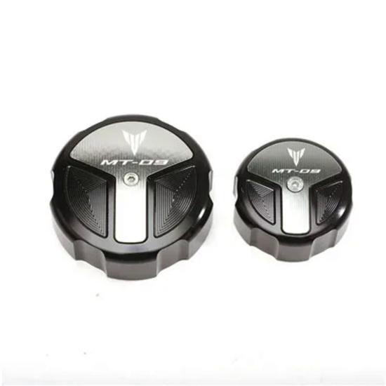 Motorcycle Newest Rear & Front Fluid Reservoir Cap For Yamaha MT09 MT-09 SP TRACER 9/GT  2022 Brake Cylinder Cover