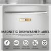 1 Pc Dishwasher Magnet Clean Dirty Sign Premium Stainless Steel Dishwasher Clean/Dirty Magnets with Sticker Adhesive for Home