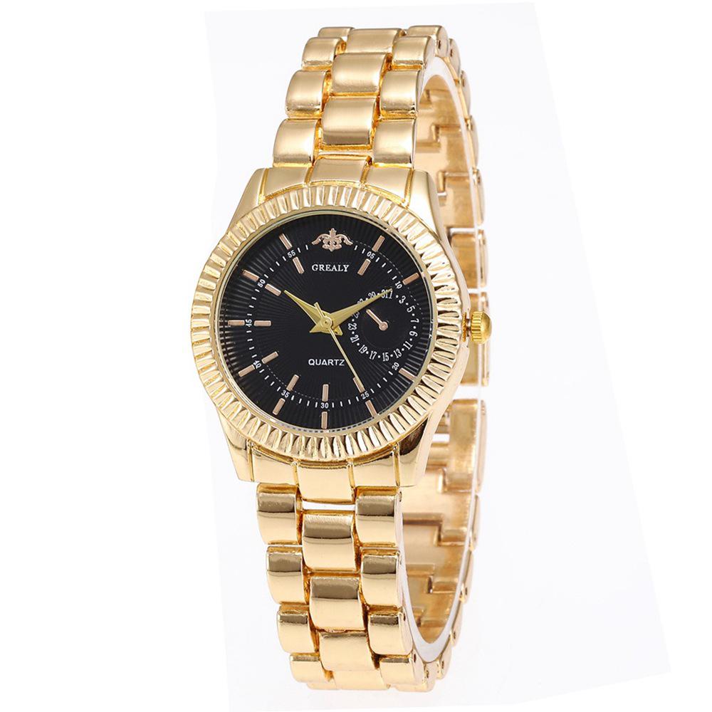 Women's & Men's Fashion Quartz Watch with Alloy Strap