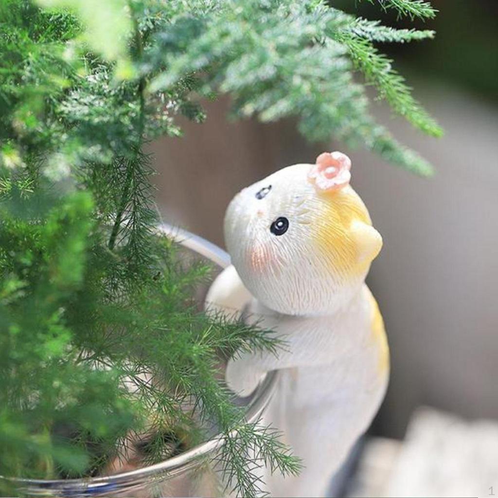 Ogród Statua Kota Doniczka Przytulanka Figurka Dekoracja Miniaturowy Wieszak na Doniczkę Wiszący Wazon