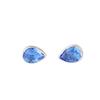 Tansanit Edelstein 925 Massiv Silber Handgefertigter Schmuck Statement Manschettenknöpfe 0,66" CL-6-13