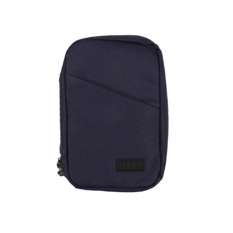 Simple PU Digital Storage Bag Waterproof Multifunctional Travel Organizer Portable Large Capacity Electronic Gadget Bag