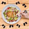 25 PCS Chopstick Helpers, Plastic Reble Training Chopsticks Hinges Connector for Trainers, Adults - Black