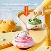 Children's Pressing Flying Saucer Inertia Toy Car Animal Shaped Educational Toy for Infants