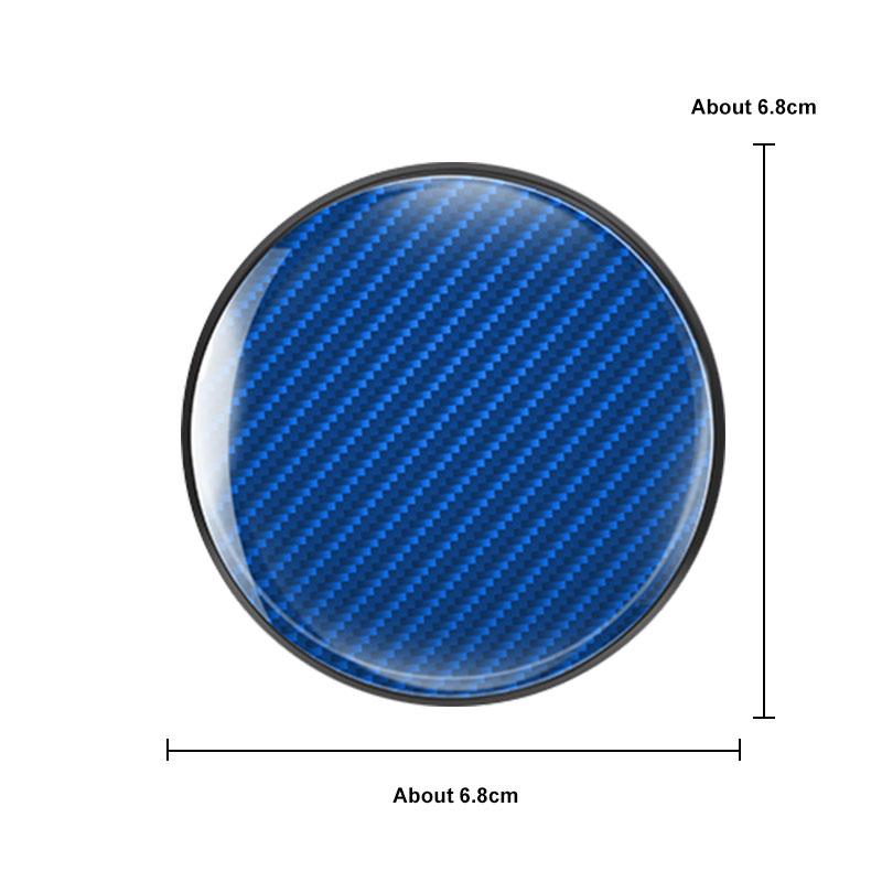 2Pcs Carbon Fiber Leather Car Coaster Water Cup Mat For BMW E38 E46 F15 E90 E92 E87 G20 G30 X1 Non-slip Pad Interior Accessories