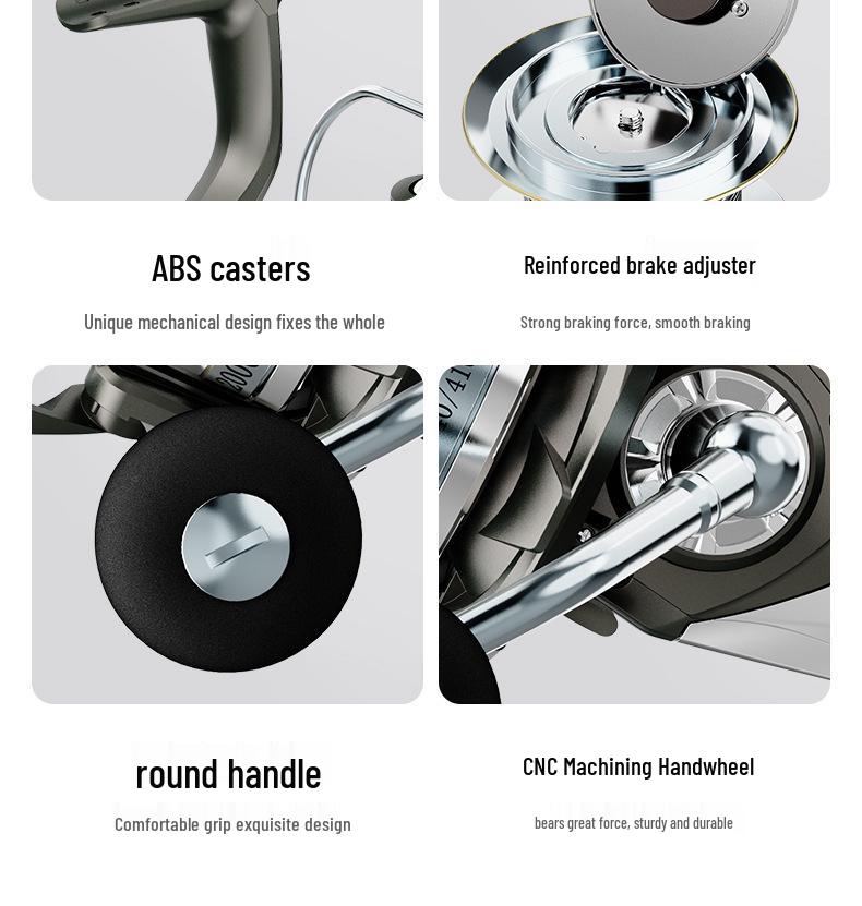 Long Cast Spinning Reel: Anti-Seawater, Sea Rod Anchor for Lure Fishing