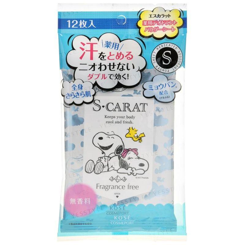 Kose Peanuts Snoopy S Karat Deodorant Puder-Tuch