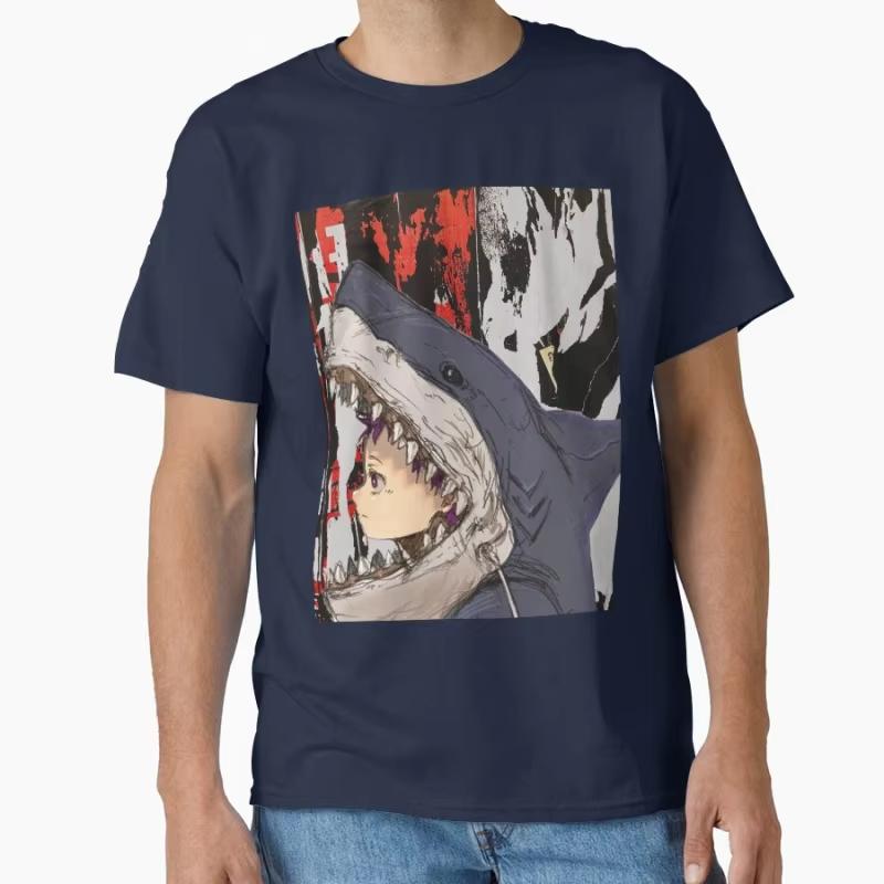 Дорохедоро Эбису в Костюме 80-х Винтажный Подарок 90-х Манга Кайман Готический Комиксы Кайман Аниме Футболка Большой Размер Топы Мужская Одежда S