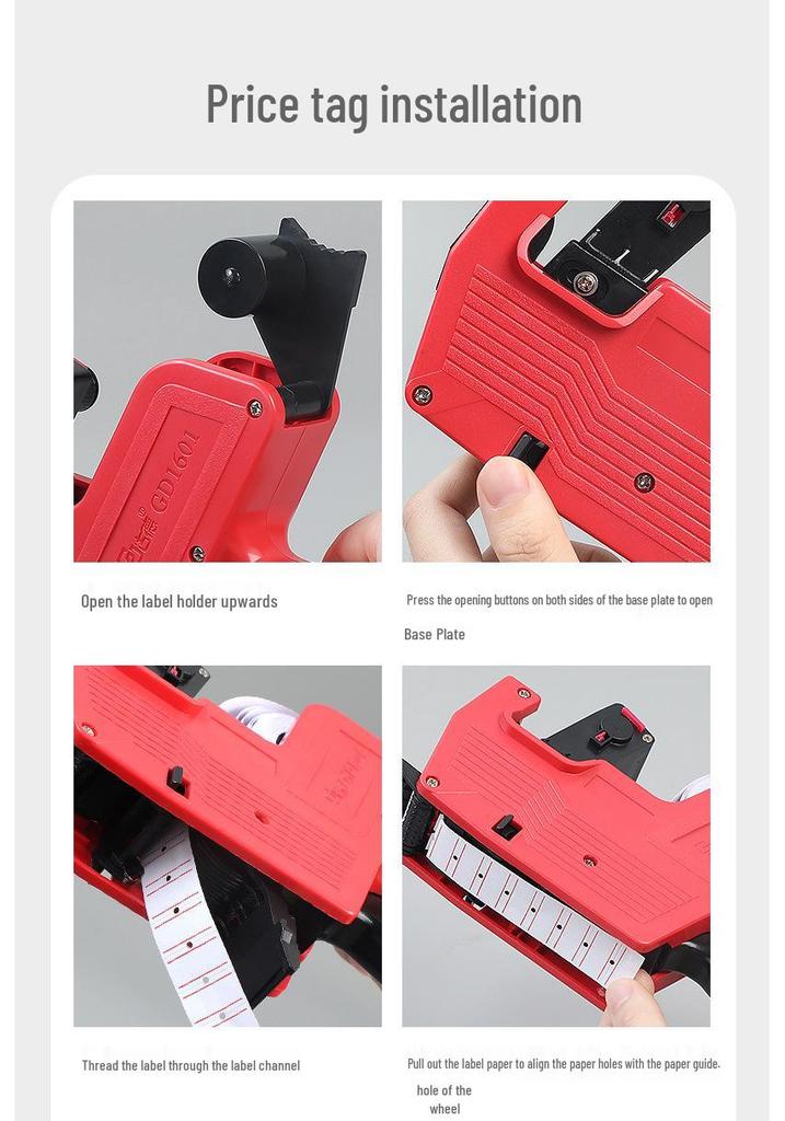 Supermarket Price Tag Paper Label Machine for Shelves
