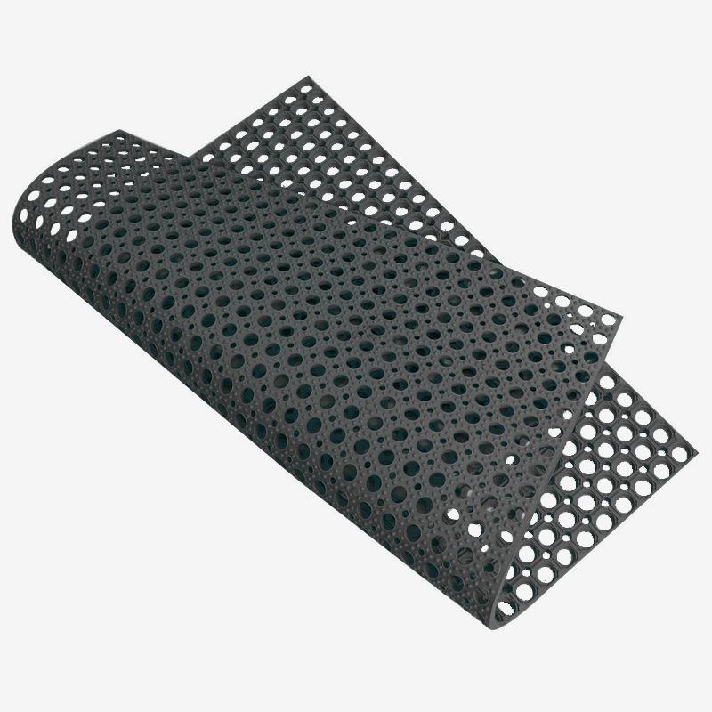 Thickened 2025 Honeycomb Anti-Slip Rubber Mats: Shock-Absorbing & Wear-Resistant for Gyms and Workshops