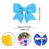 10Pcs/Set Solid Kids Bows Hair Clips for Baby Girls Handmade Ribbon Bowknot Hairpin Barrettes Daily Hair Accessories
