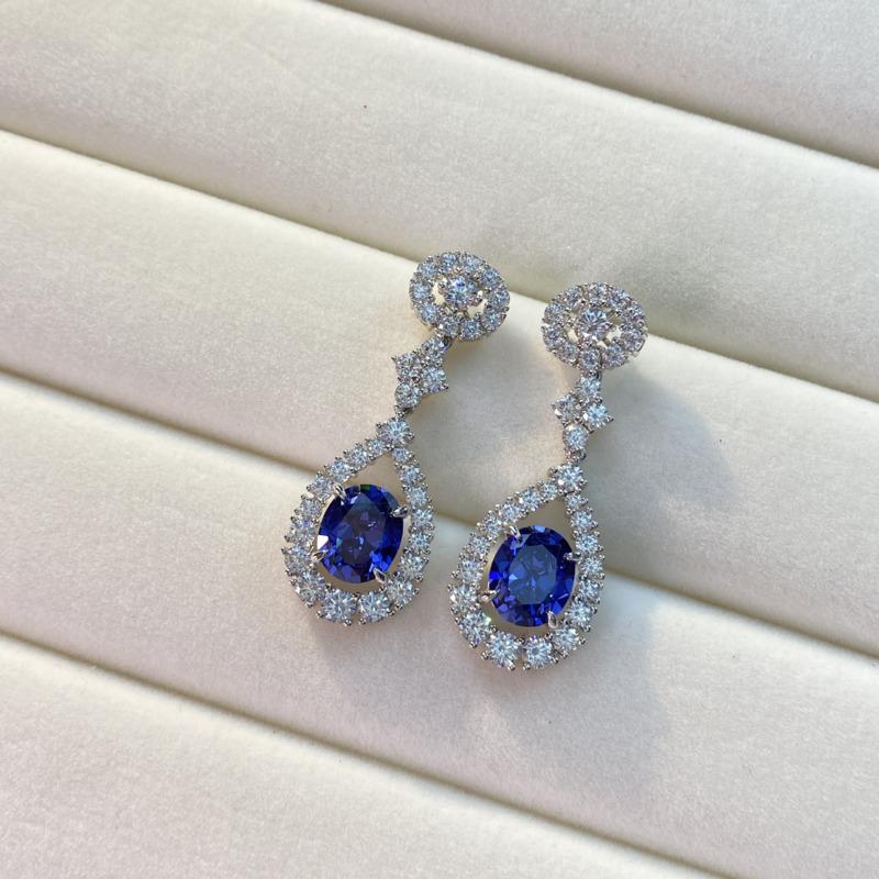 BELLA BOX Luxury Bridal Hanging Earrings For Wedding Inlaid Bling Cubic Zirconia Modern Women's Dangle Earrings Jewelry