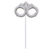 Precut Cartoon Police Car Plane Handcuffs Birthday Cupcake Toppers Decorations