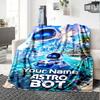 Name Custom Astro Bot Print Flannel Blanket High Quality Warm Comfortable Cover for All Seasons Perfect for Gifts Home Decor