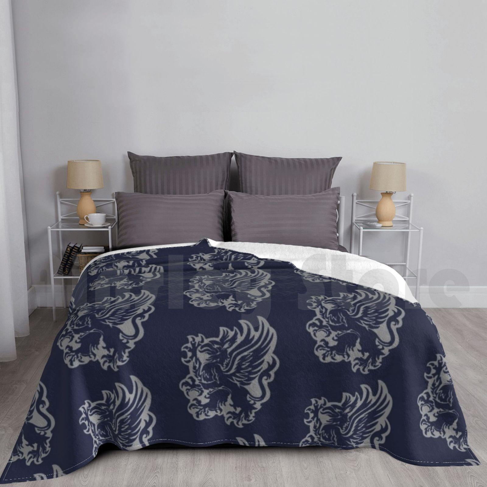 Grey Warden Single Griffon Pattern ( B ) Blanket For Sofa Bed Travel Dragon Age Dragon Age Origins Dragon Age 2 Size: 75*100cm, Weight: 230 GSM