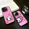 Japan T-Tokidokis CUTE Black Candy Silver Phone Case Phone Case For iPhone17,16,15,14,13,12,11 Plus,Pro Max