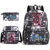 Anime The Seven Deadly Sins School Backpack Set with Shoulder Bag Pencil Case for Kids Teens Daily Bookbag