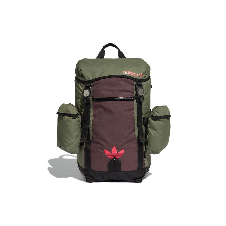 Adidas Originals Adventure Toploader Backpack Unisex Backpack Red Green GD5022 Red & Green