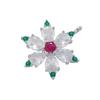 ZHUKOU Christmas Tree Snow Christmas Charms Pearl Christmas Charms for Jewelry Making Handmade Jewelry Accessory VD1394