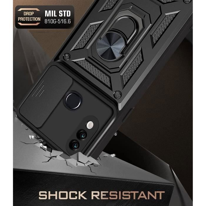 Protective Case - BOOLING - for Samsung Galaxy A10 - Shockproof - Camera Cover - Reinforced Edge - Black