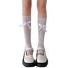 Women's Bows Leg Warmer Sweet Ruffle Lace Leg Sleeves Summers Thin Leg Sleeves