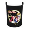 Custom Sailors Anime Moons Laundry Hamper Large Clothes Storage Basket Usagi Tsukino Cartoon Toy Bin Organizer for Boy Girl