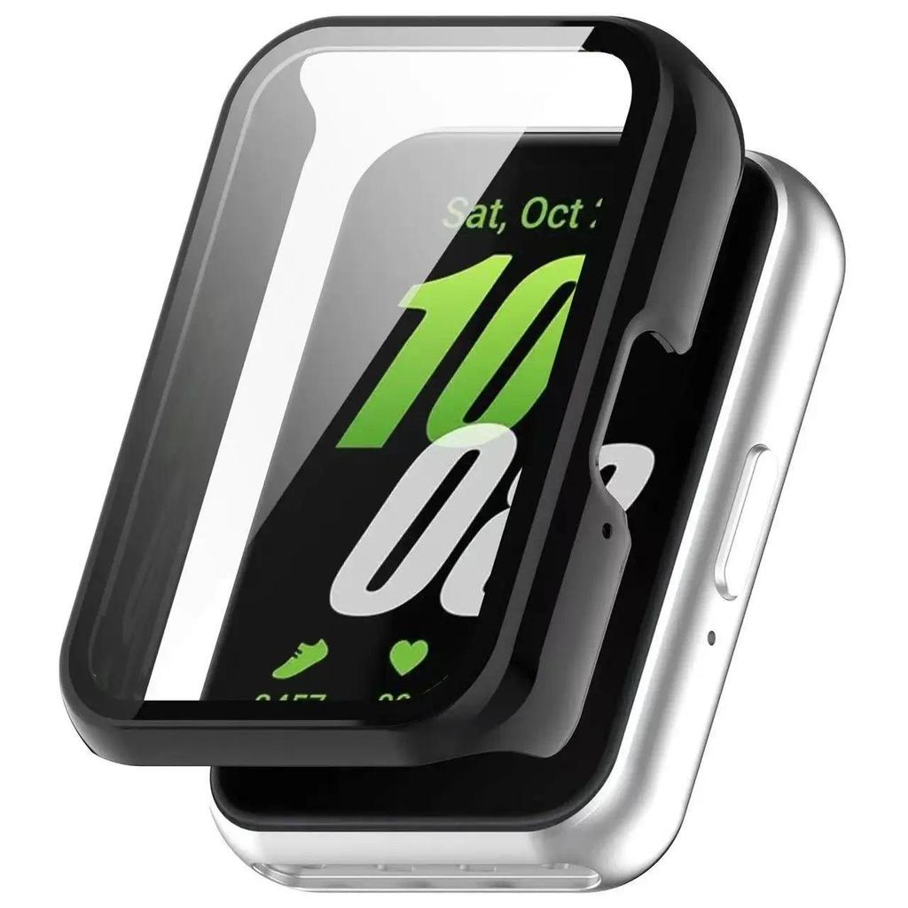 PC Case+Glass For Samsung Galaxy Fit 3 All-around Protective Shell Glass Screen Safety Shell For Galaxy Watch Fit 3 Accessories