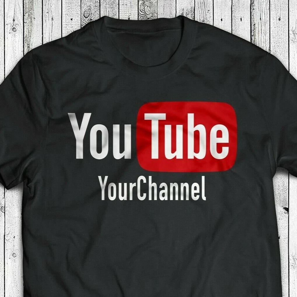 Your TEXT Custom T-shirt your Channel YOUTUBE Your Text T-shirt XL