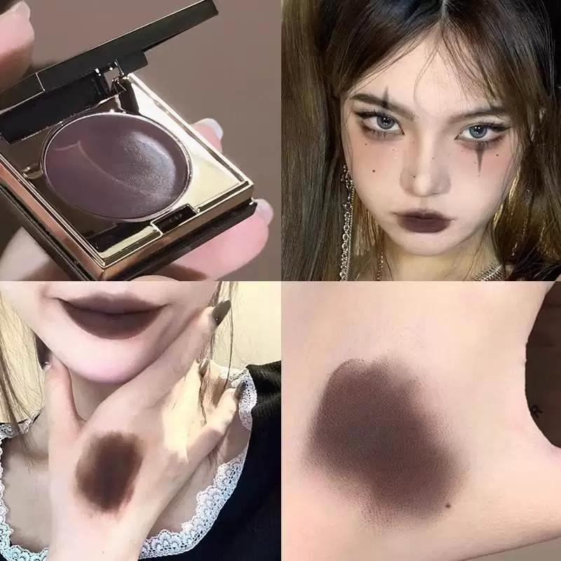 Bare Door Forever! Lip and Cheek Dual-Use Blusher Lipstick Eye Shadow Repair Three-in-One Lekue Multi-Purpose Cream White Lip Mud