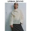 UR Urban Collection Women's Draped Collar Silk-Blend Blouse
