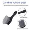 Car Tire Cleaning Brush Hard Nylon Bristle Wheel Scrubber for Floor Mat & Tire Heavy Duty Auto Detailing Tool