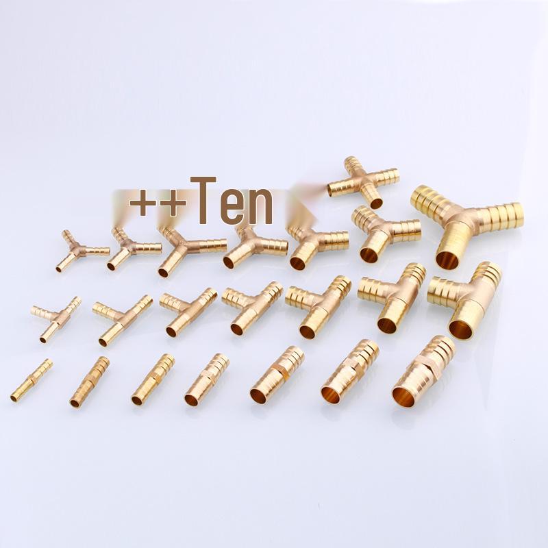 Miedziana Pagoda Trójnik Typu Y Dysza do Rury Gazu Ziemnego, Zielona Głowica, Dostępna w Rozmiarach 6/8/10/12.