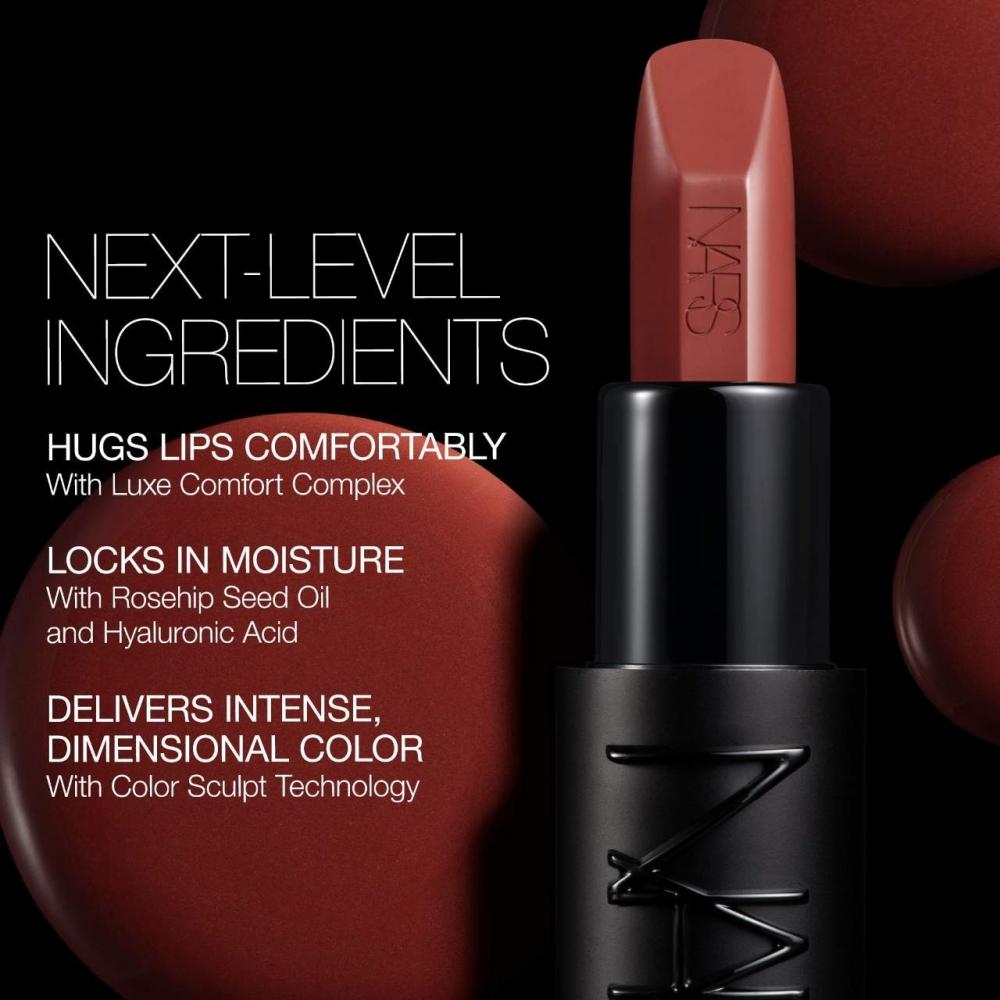 Nars Explicit Refillable Satin Lipstick 0.13 Oz   3.8 G Bewitched   809 Chocolate Brown